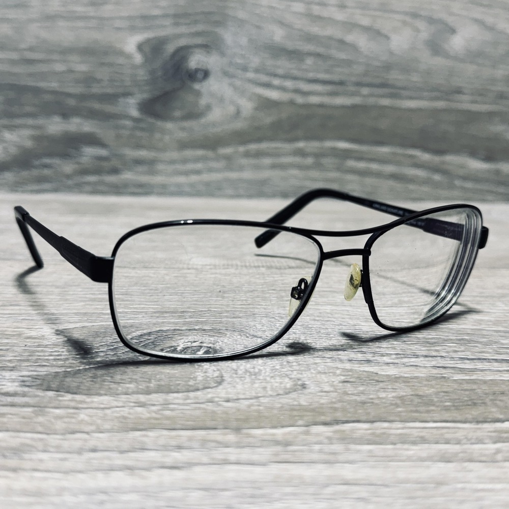 Kirkland Signature Shiraz 596187 Eyeglass Frames 58-16-140 Black Men Rectangular